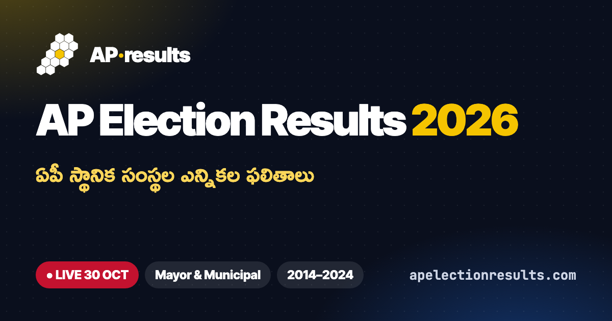 AP Election Results 2026 Live · Mayor & Municipal Results | ఏపీ ఎన్నికల ...